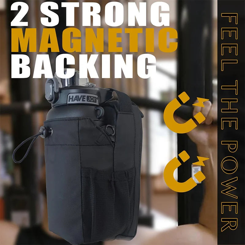 Magnetic Gym Bag – Large Capacity Portable Organizer with Phone & Bottle Pockets