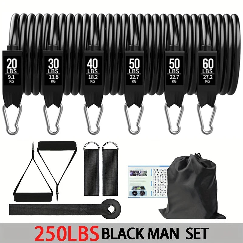 Wrapped Resistance Bands Set – Elastic Strength & Fitness Training